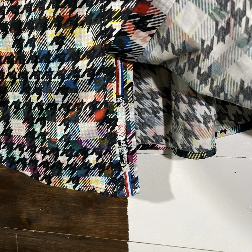 Robert Graham Algiers Multicolor Houndstooth Long Sleeve Shirt‎
